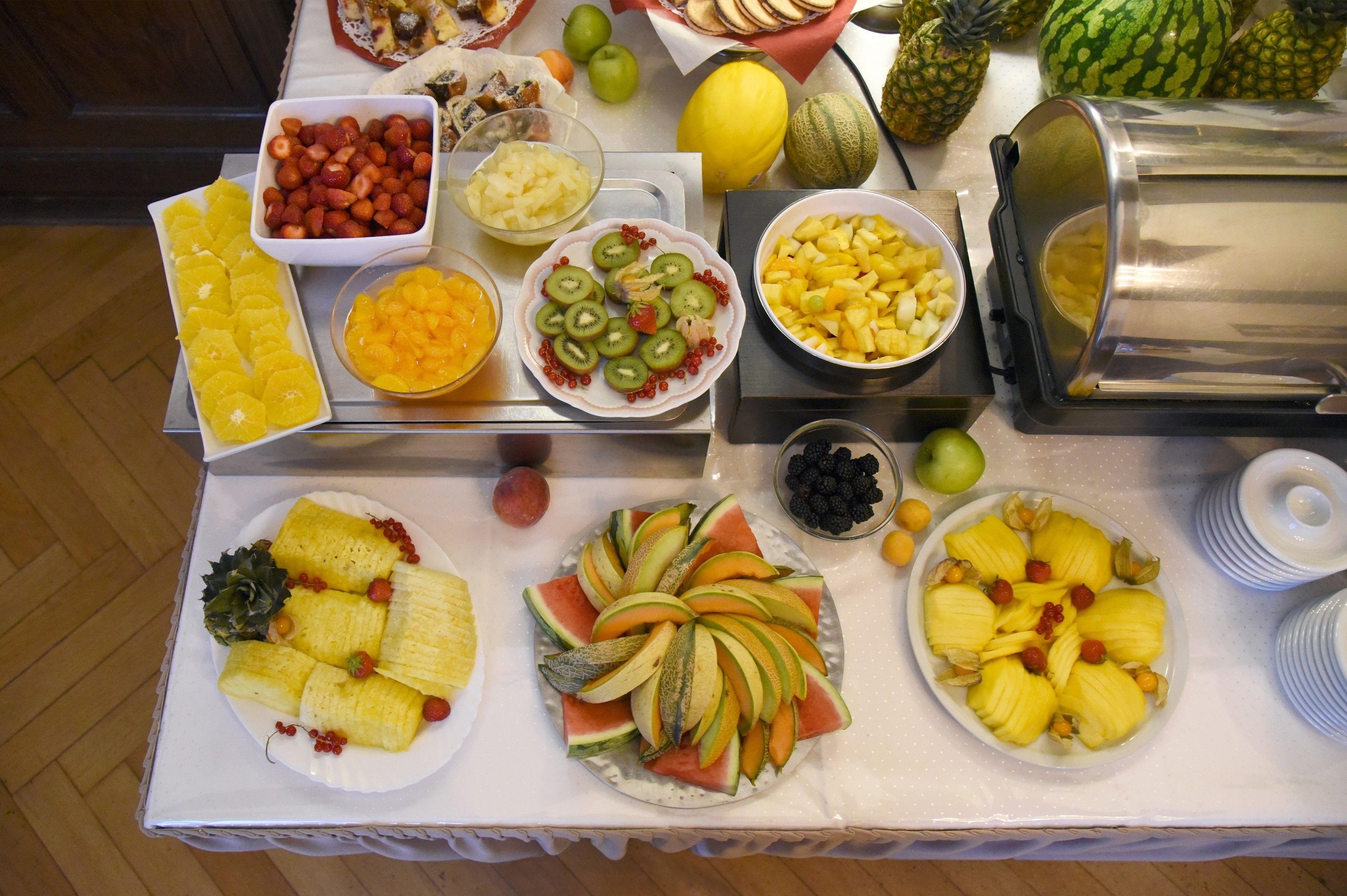 daily buffet breakfast (eur 16.50 per person)