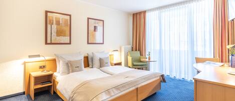 Standard Double or Twin Room | Hypo-allergenic bedding, minibar, in-room safe, desk