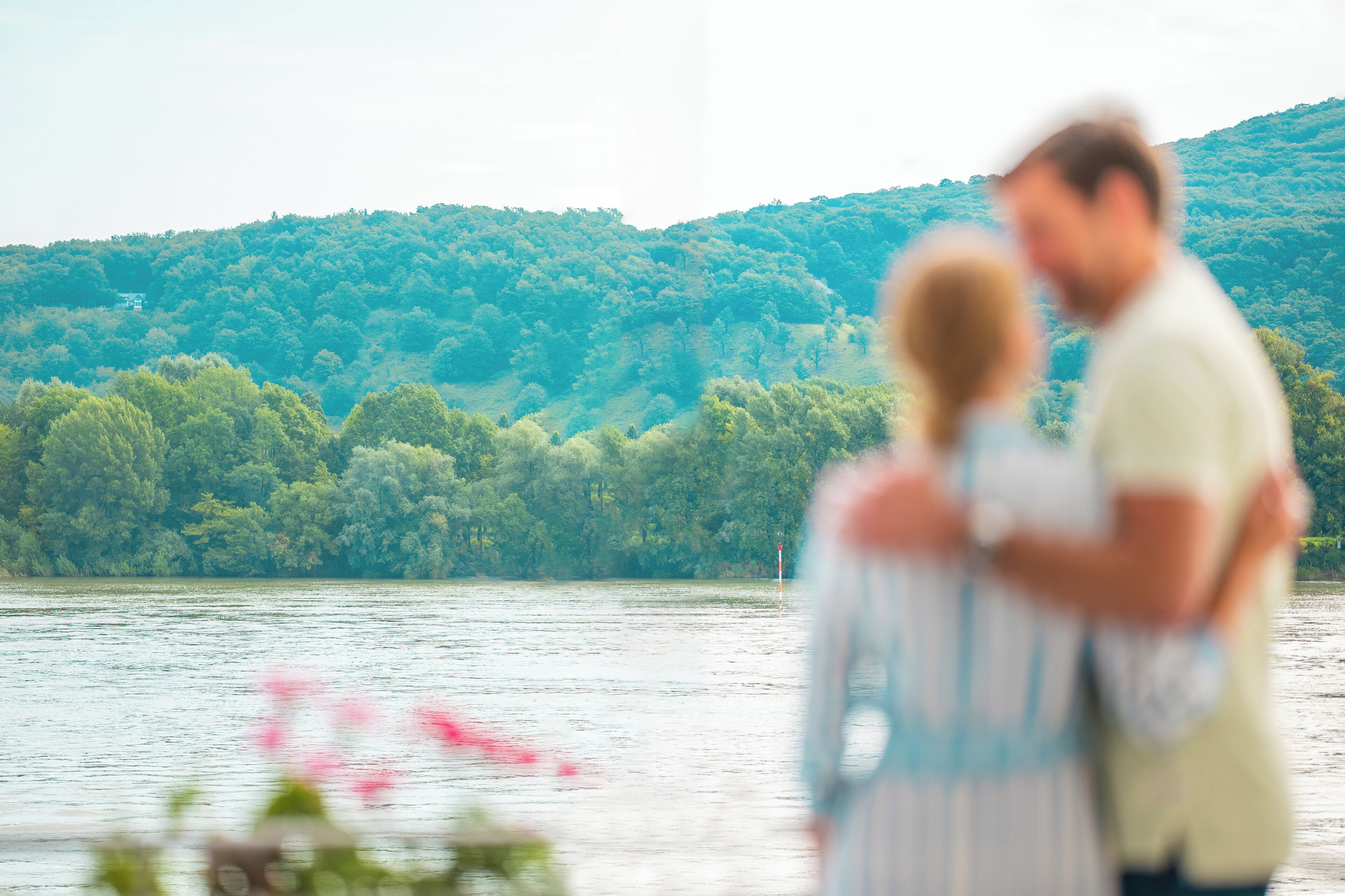 deluxe room, 1 queen bed, balcony, river view | view from room