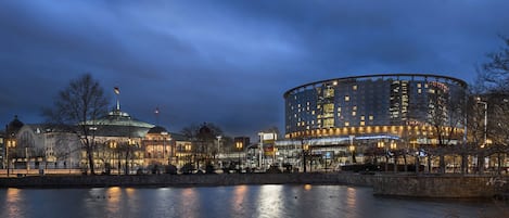 Front of property – evening/night