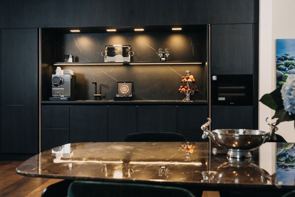 Luxury Suite Waldblick | مطبخ خاص