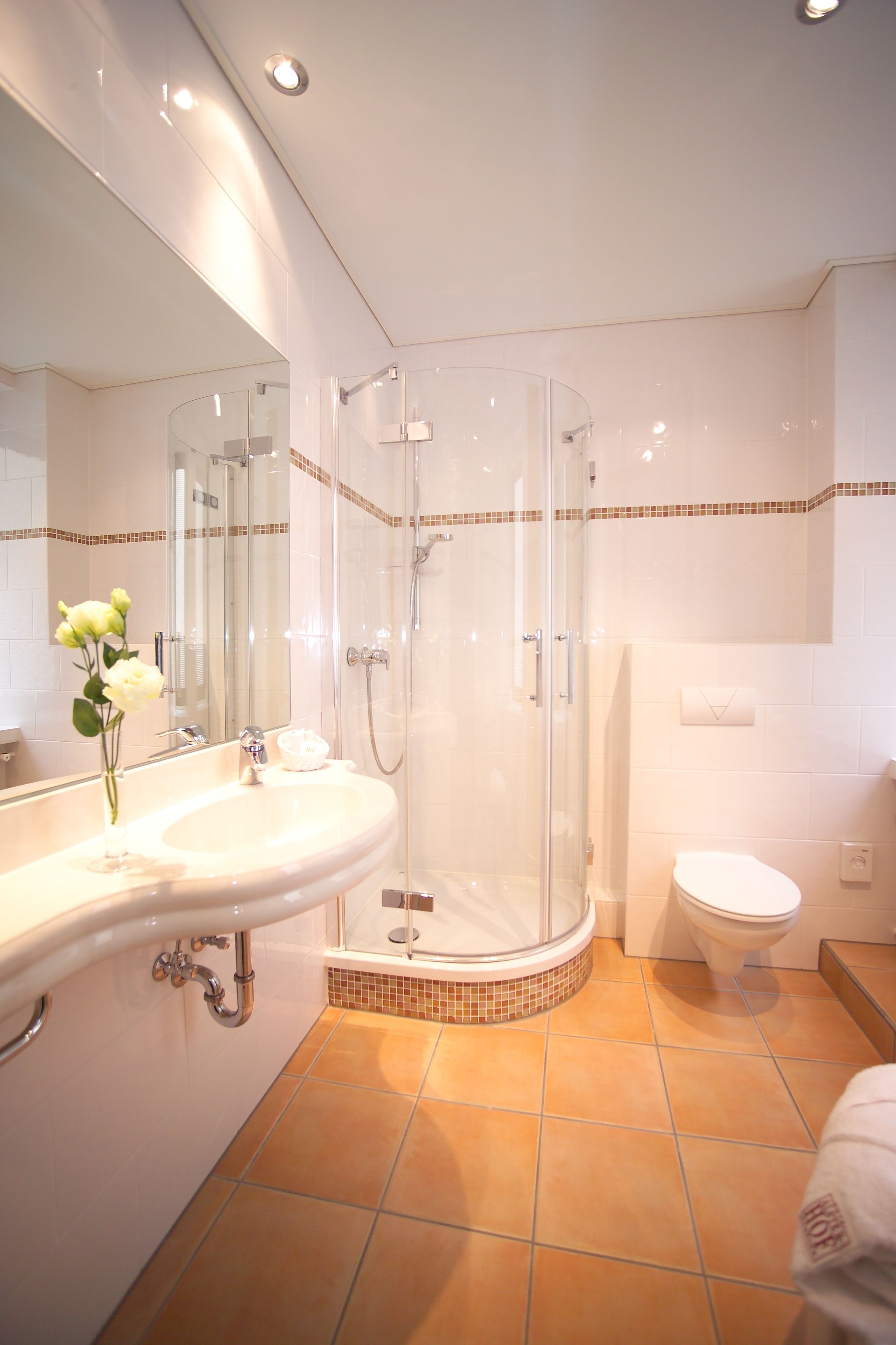 double or twin room | bathroom | free toiletries, towels, soap, shampoo