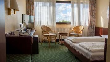 Premium bedding, Select Comfort beds, individually decorated, desk