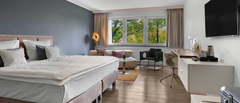 Business-Doppelzimmer, 1 King-Bett, Stadtblick | Hochwertige Bettwaren, Select-Comfort-Betten, Zimmersafe, Schreibtisch