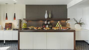 Daily buffet breakfast (EUR 26 per person)