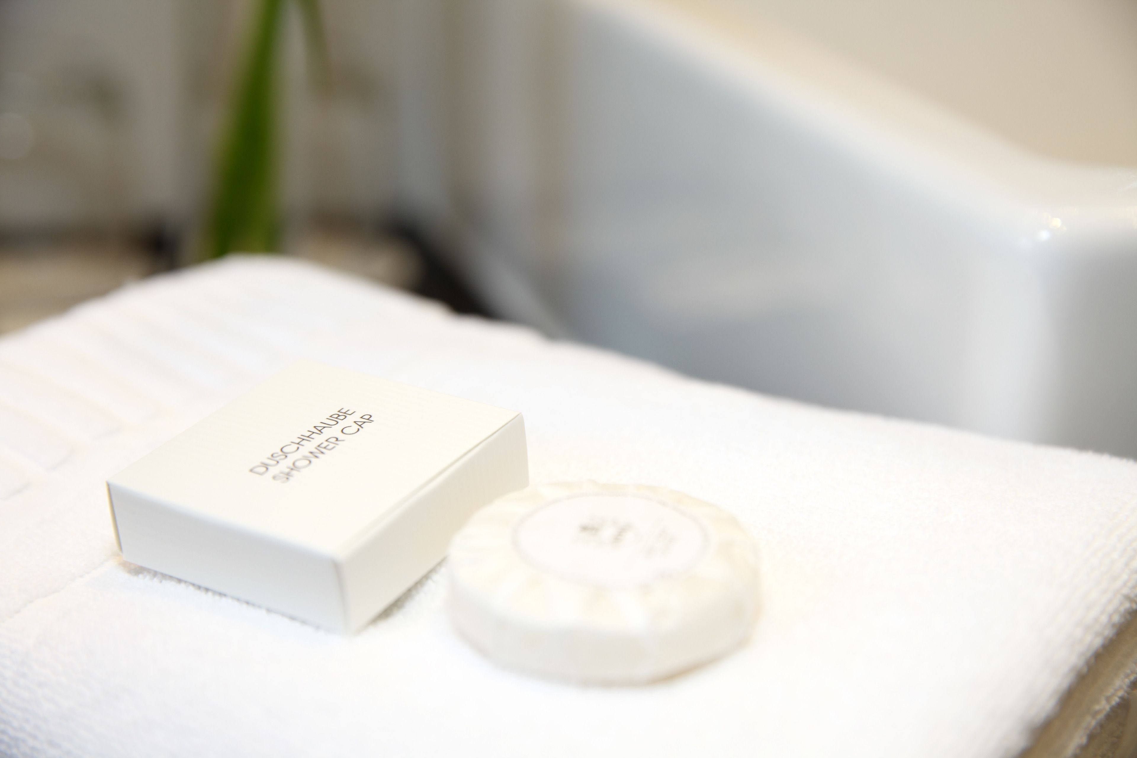 free toiletries, hair dryer, bathrobes, towels