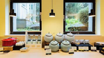 Daily buffet breakfast (EUR 17 per person)