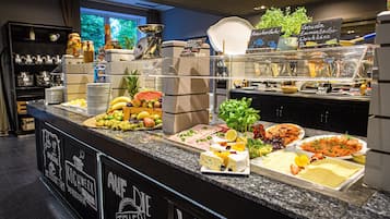 Daily buffet breakfast (EUR 22 per person)