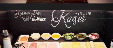 Daily buffet breakfast (EUR 13.9 per person)