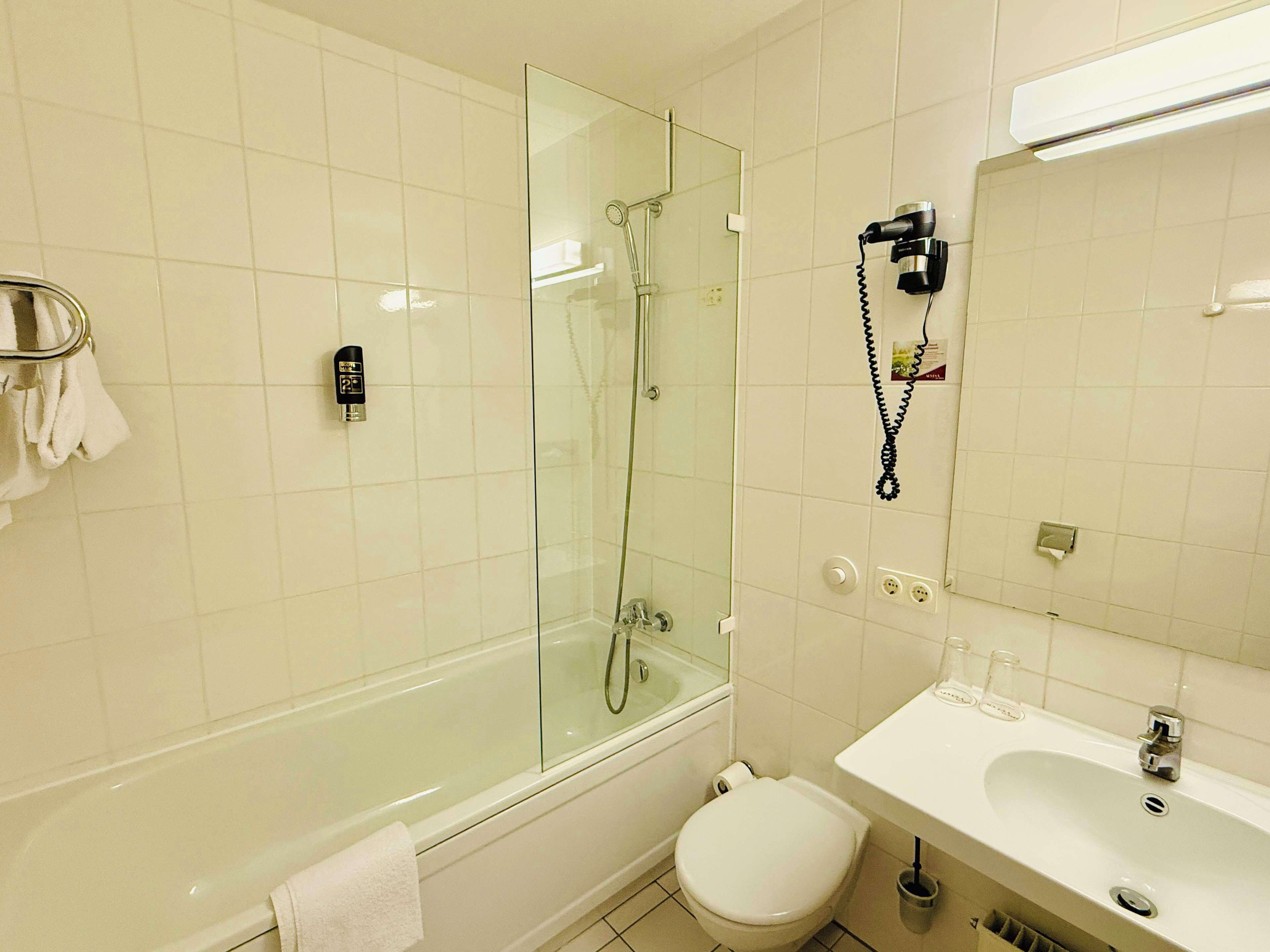 double room | bathroom | deep-soaking bathtub, free toiletries, hair dryer, towels