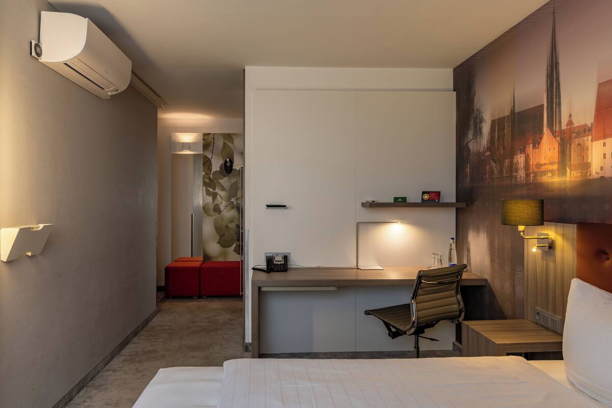 Business-Single Room (with AC) | Coffres-forts dans les chambres, bureau