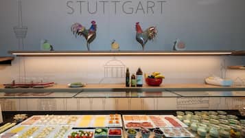 Tägliches Frühstücksbuffet gegen Gebühr