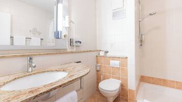 Free toiletries, hair dryer, towels