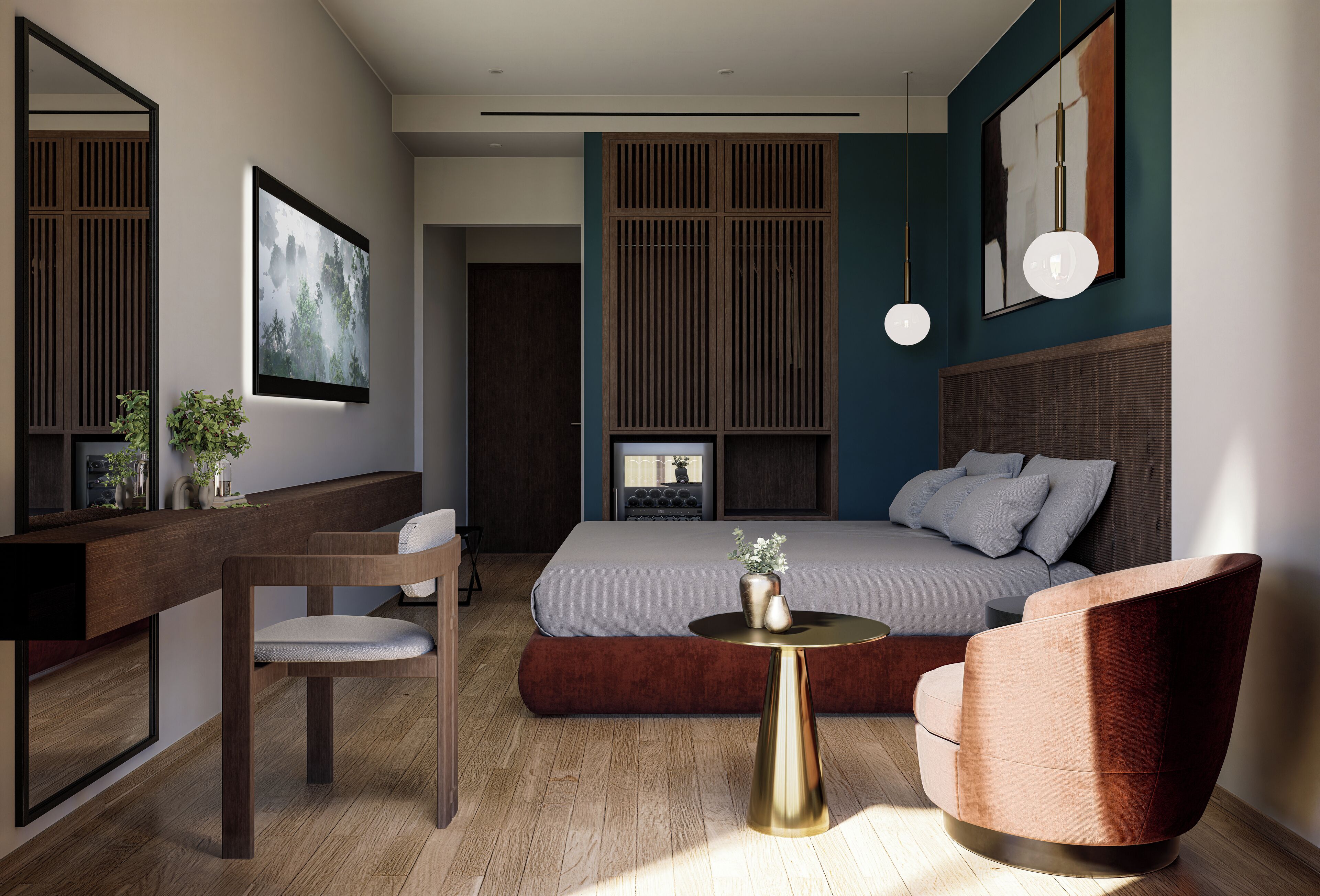 行政客房, 可使用俱樂部酒廊 | 羽絨被、客房內保險箱、書桌、筆電工作空間