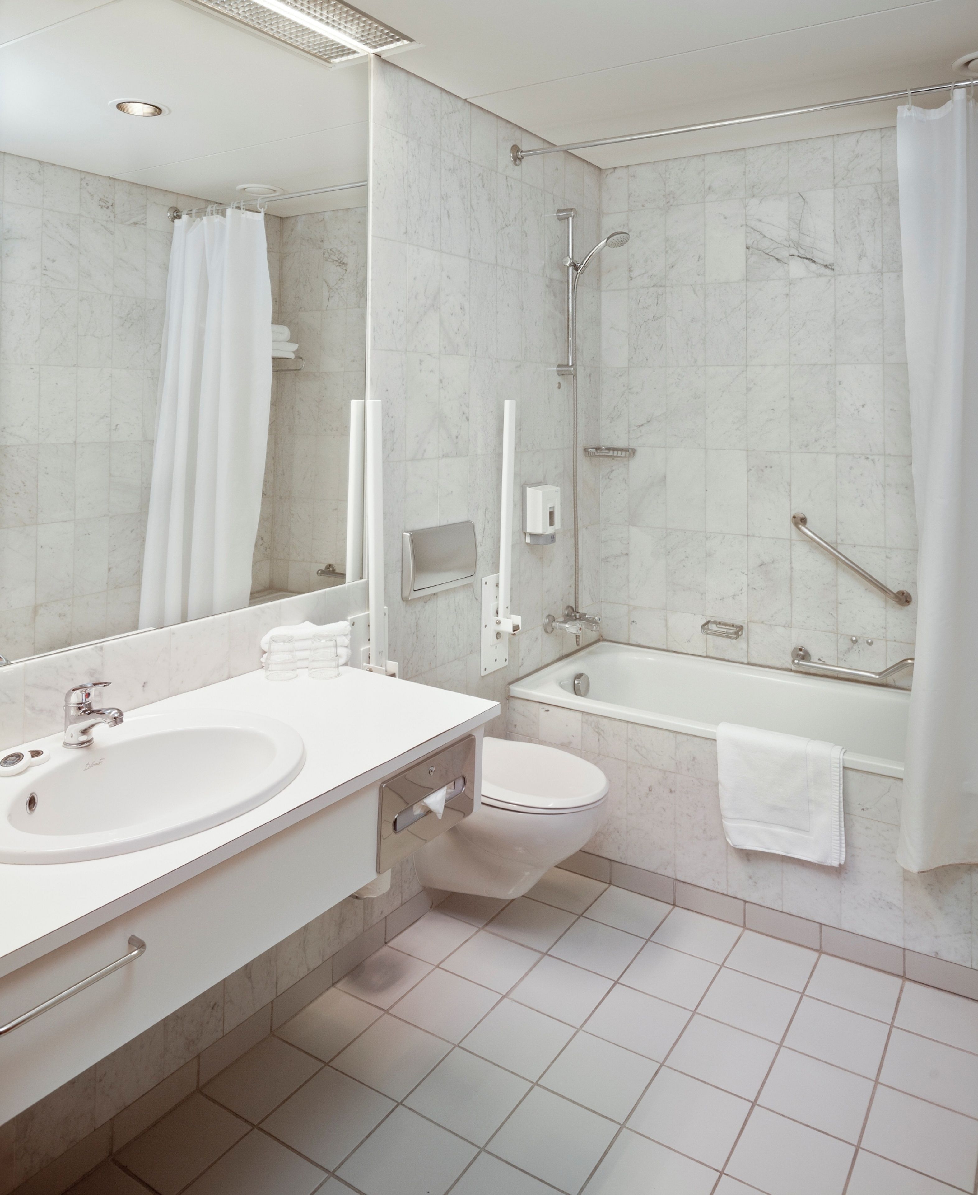 family room | bathroom | hair dryer, towels
