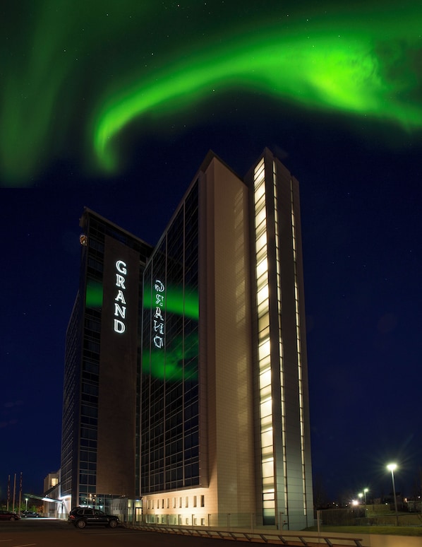 Front of property – evening/night