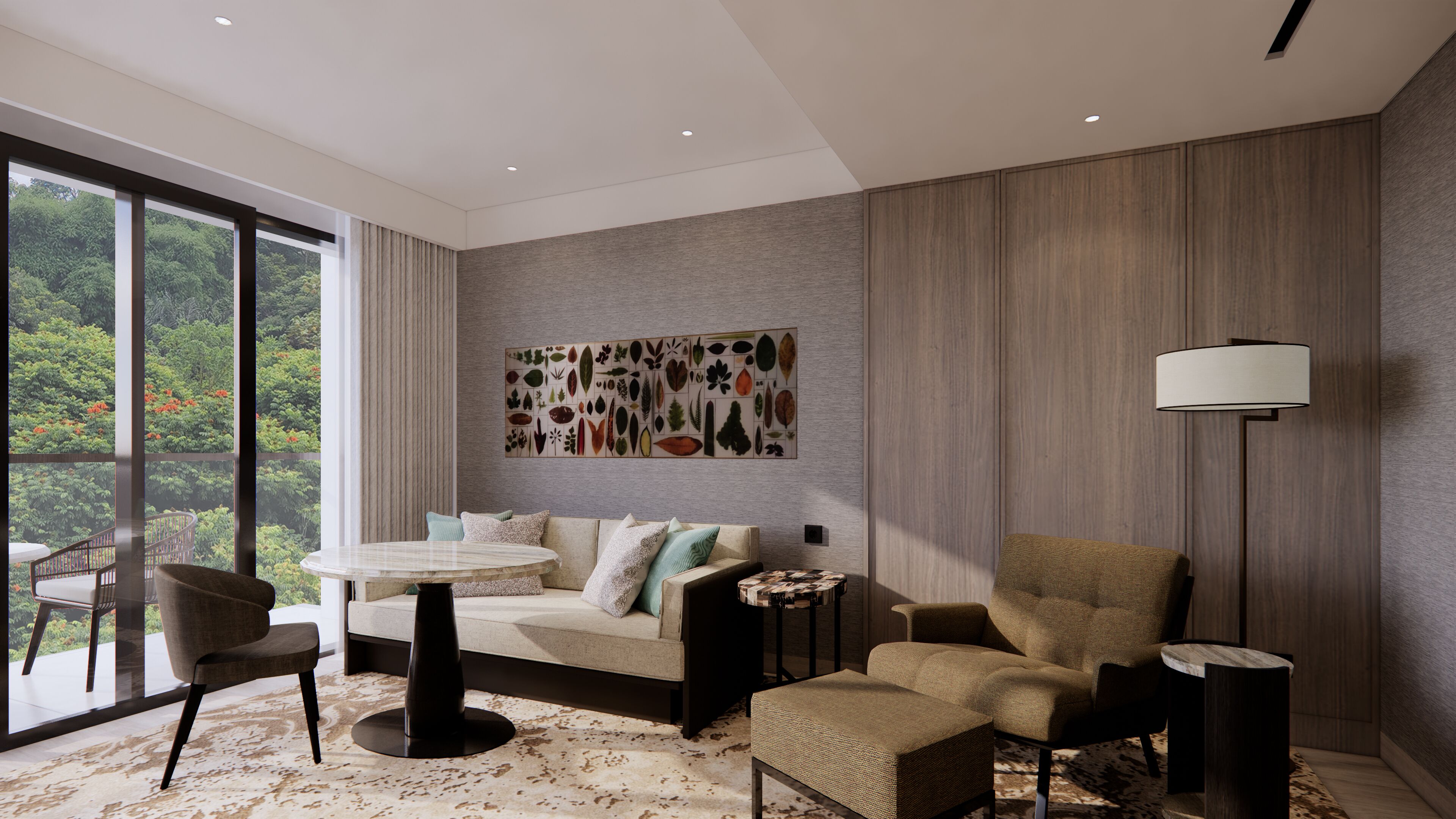 Premier Suite, 1 King Bed | Living area | LED TV