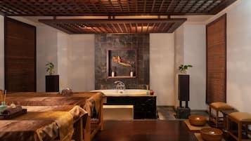 Couples treatment room(s), sauna, hot tub, steam room, body treatments