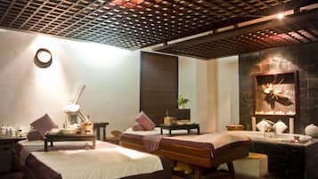 Couples treatment room(s), sauna, hot tub, steam room, body treatments