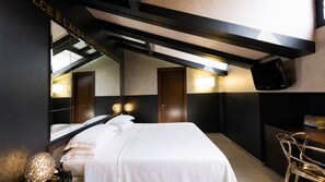 Literie de qualité supérieure, couette en duvet d'oie, minibar