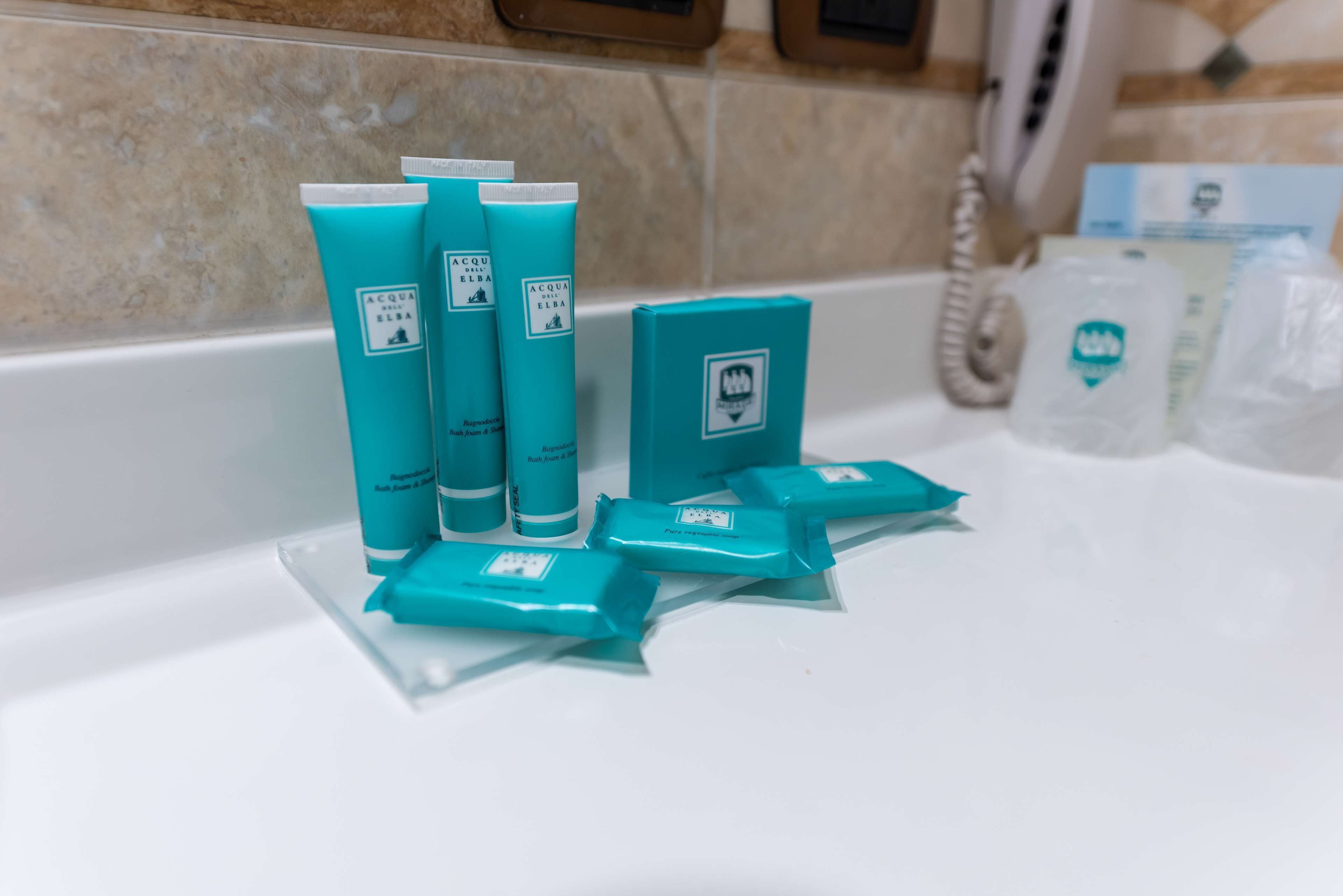 shower, free toiletries, hair dryer, slippers