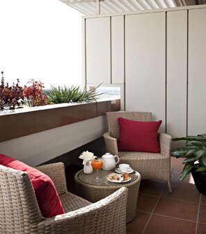 Blick vom Balkon