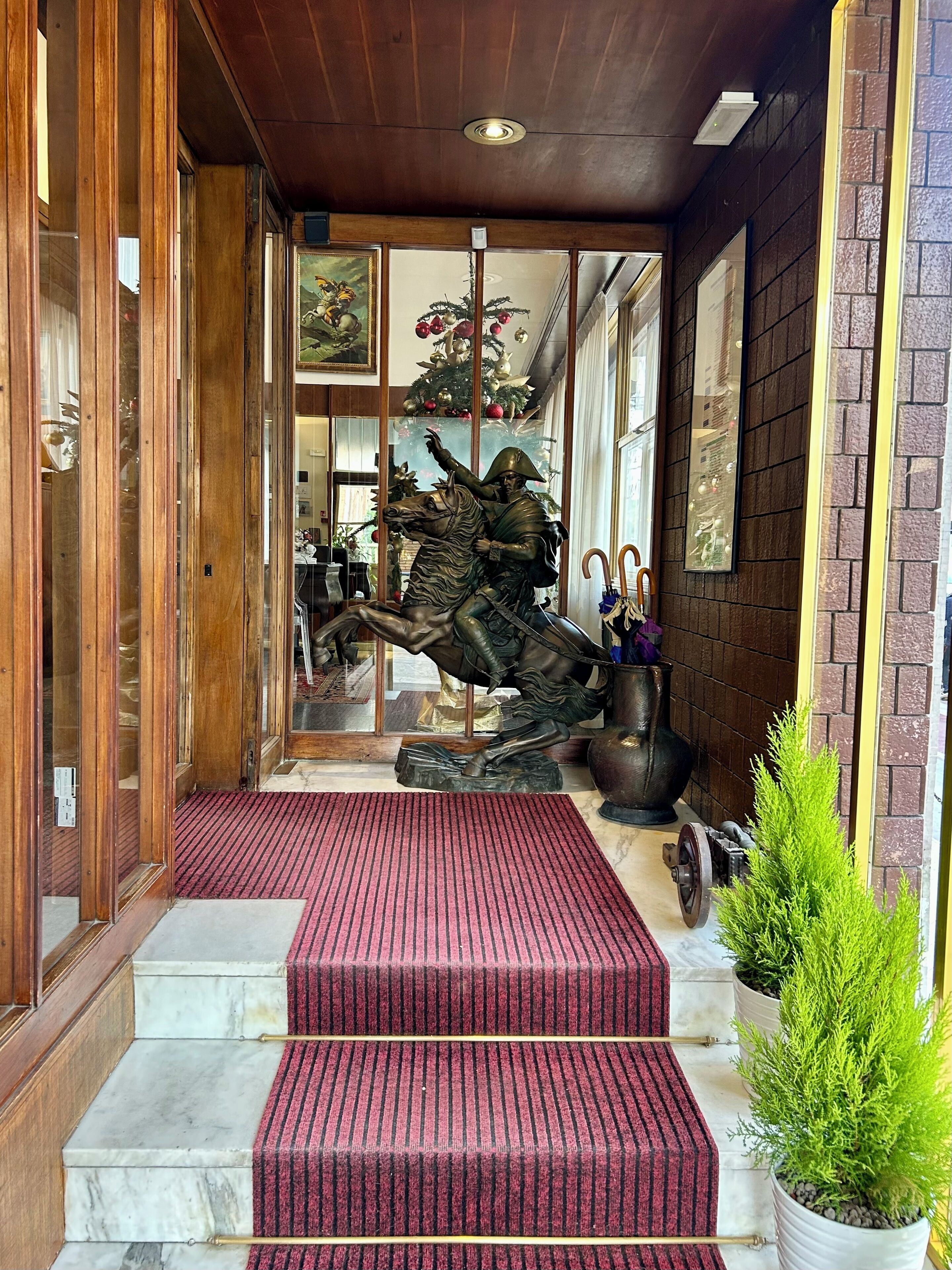 Interior entrance