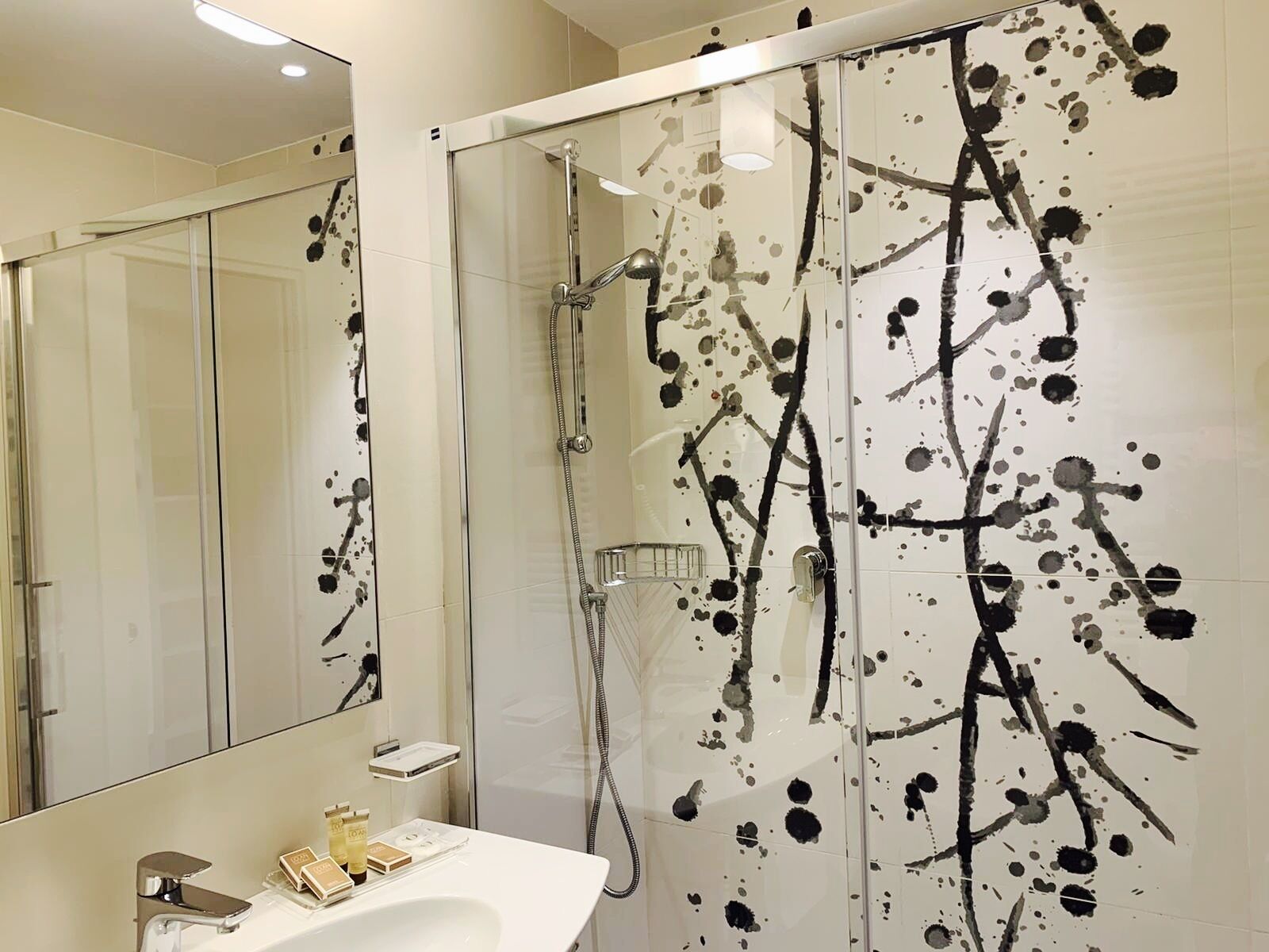 free toiletries, hair dryer, towels