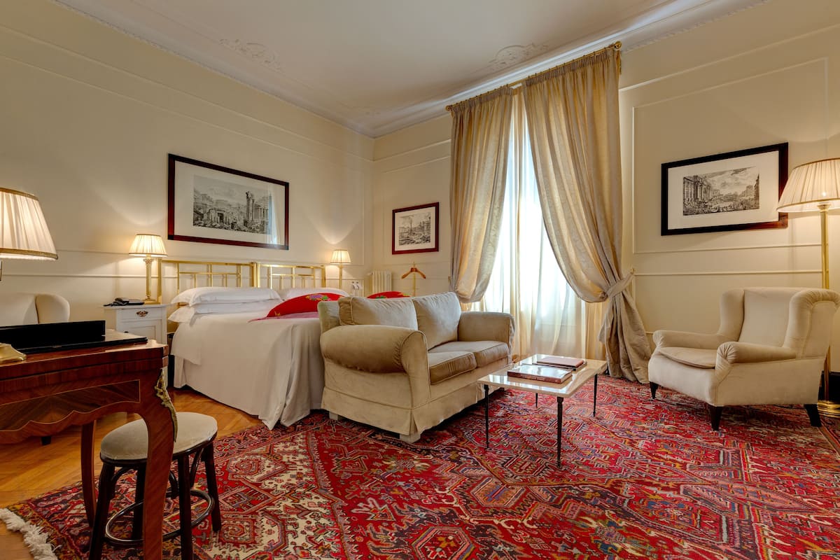 1 chambre, literie de qualité supérieure, couette en duvet d'oie