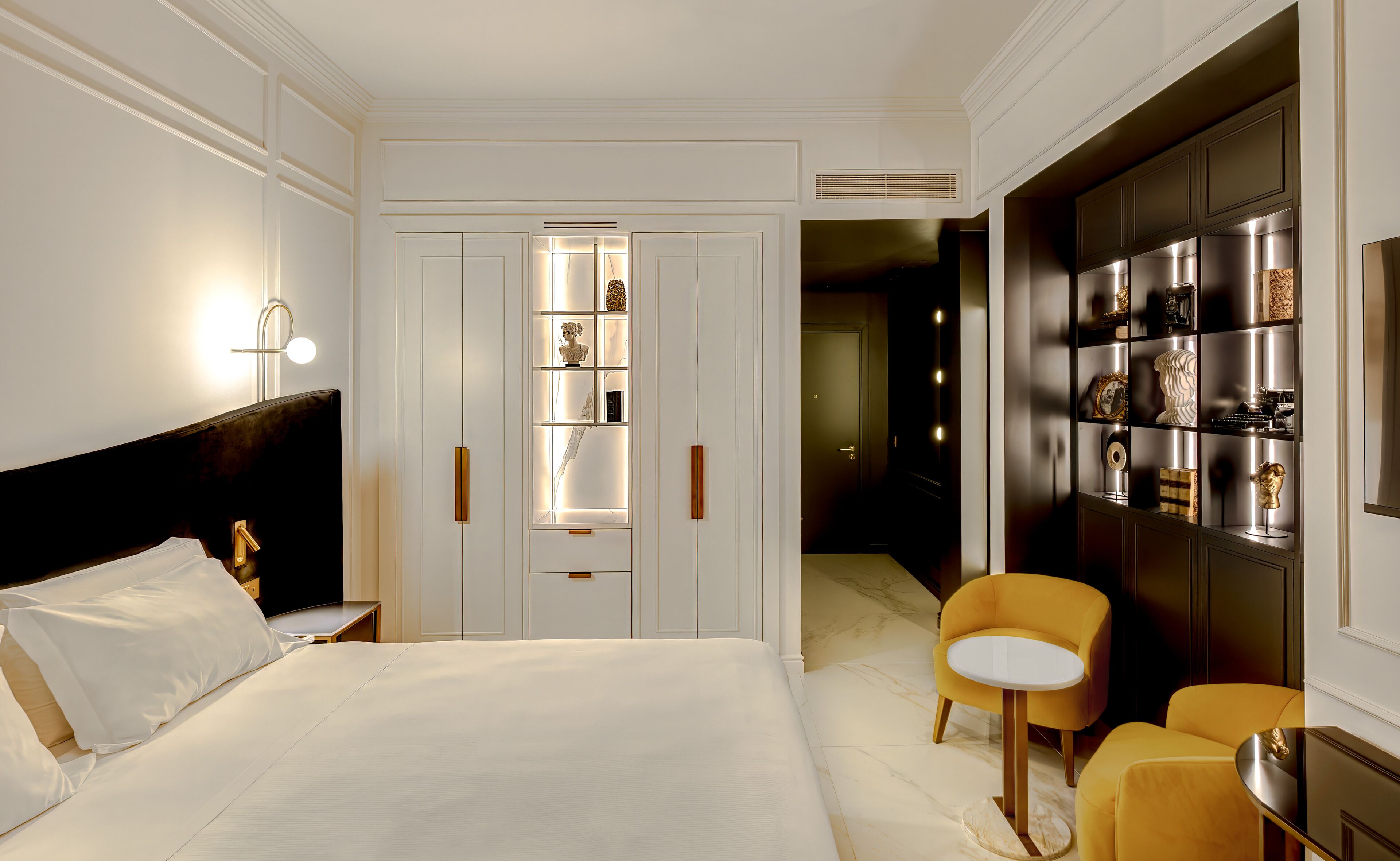 Quarto superior, vista para o jardim | Roupas de cama antialérgicas, frigobar, cofres nos quartos, escrivaninha