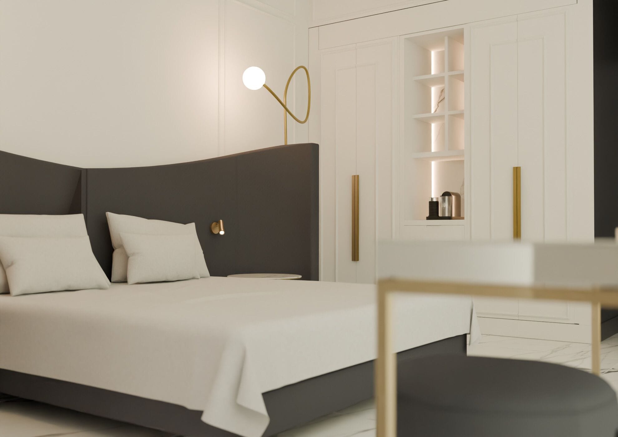 Quarto superior, vista para a piscina | Roupas de cama antialérgicas, frigobar, cofres nos quartos, escrivaninha