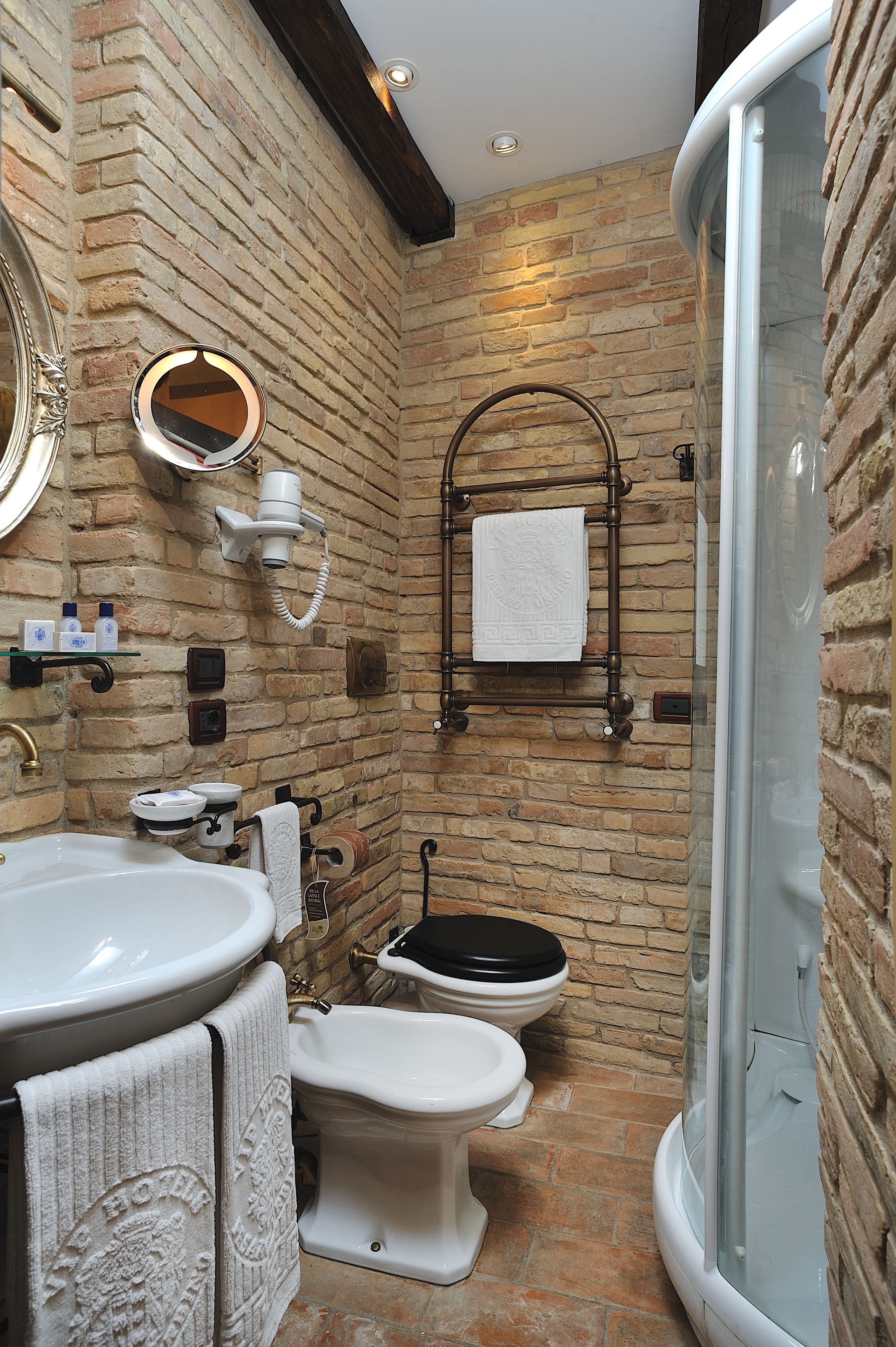 triple room | bathroom | hair dryer, towels