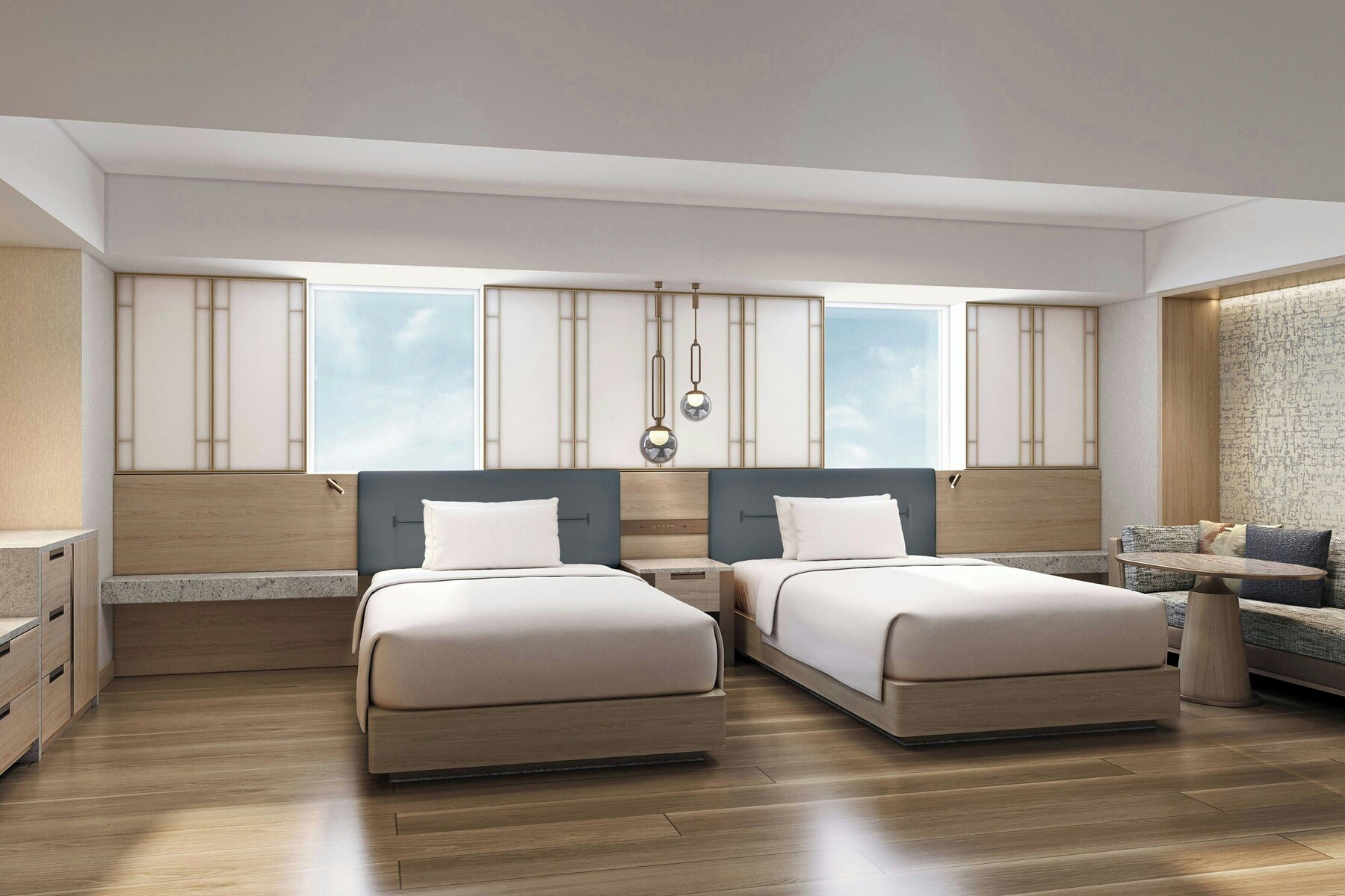 Deluxe Room, 2 Double Beds | Premium bedding, minibar, in-room safe, individually furnished