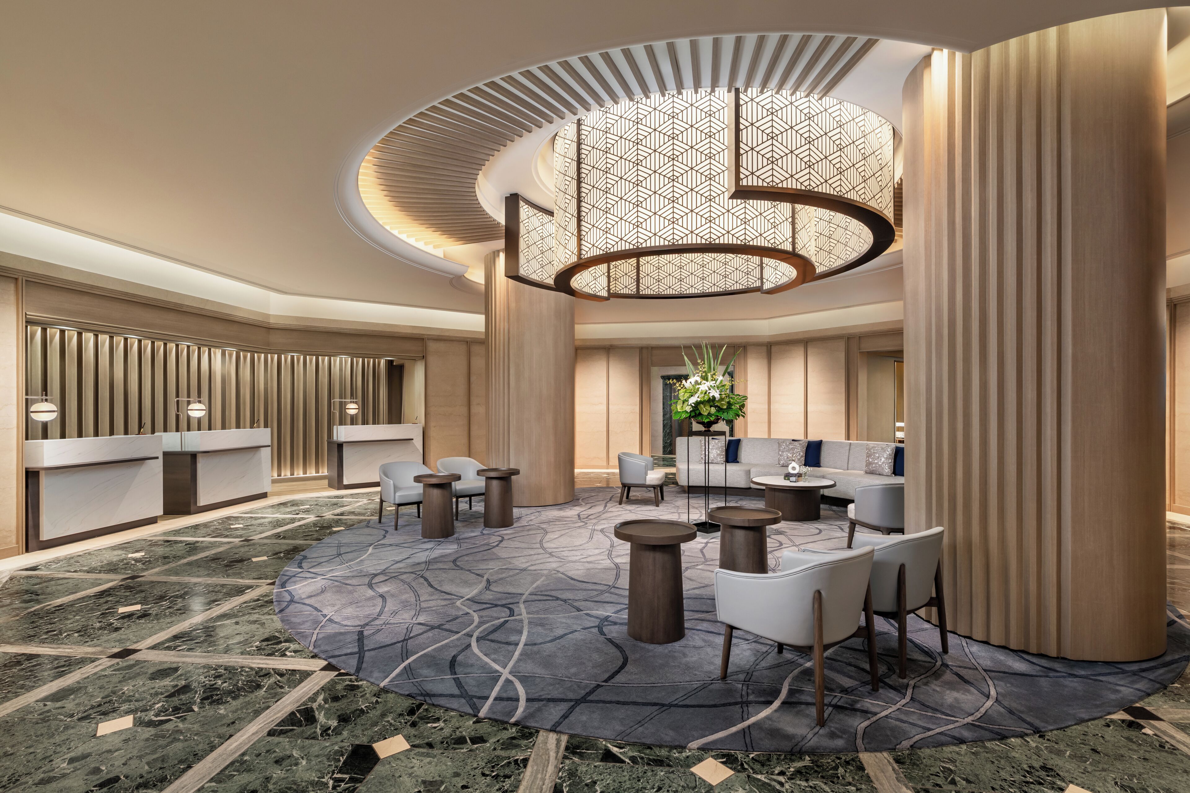 Coin salon dans le hall