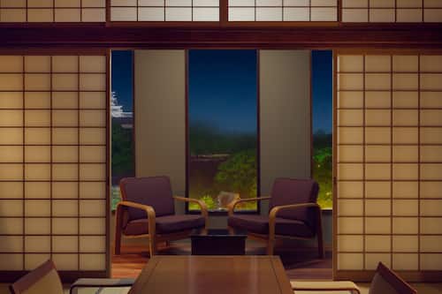 Suite Room with Tatami Area and Castle View Non Smoking | View from room