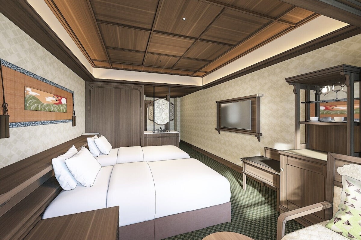 Kamar Twin Superior | Seprai premium, selimut bulu angsa, meja kerja, dan tirai kedap cahaya