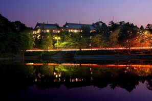 Front of property - evening/night