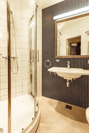 Free toiletries, hair dryer, towels