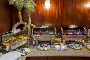 Daily buffet breakfast (EUR 15.00 per person)