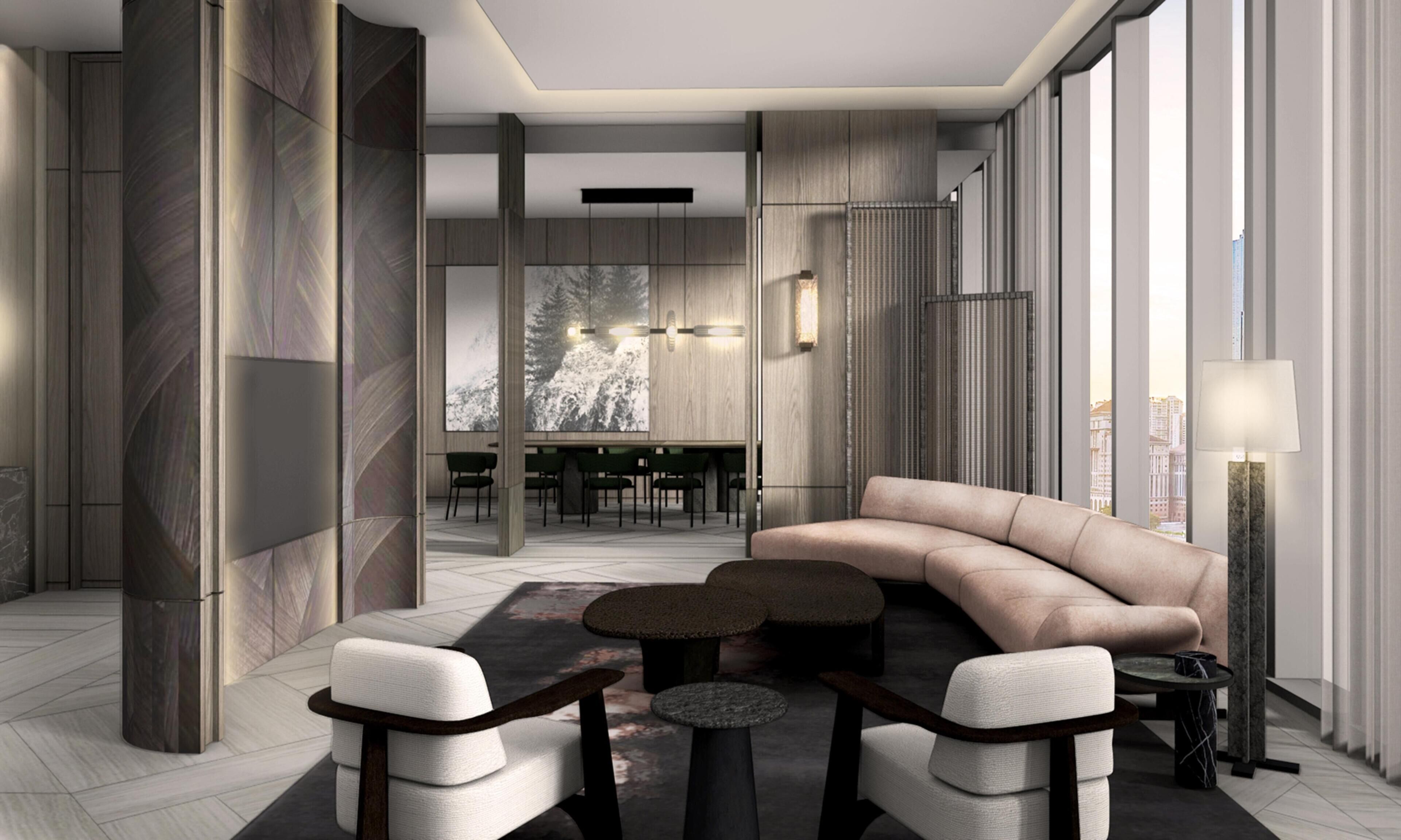 Suite, 1 King Bed (Conrad) | Living area
