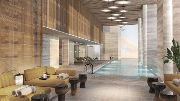 Indoor pool, outdoor pool