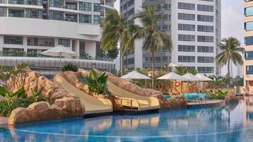 Outdoor pool, open 7:00 AM to 7:00 PM, free pool cabanas, pool umbrellas