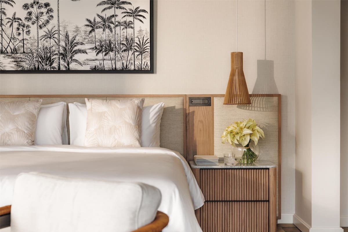 1 habitación y ropa de cama de alta calidad