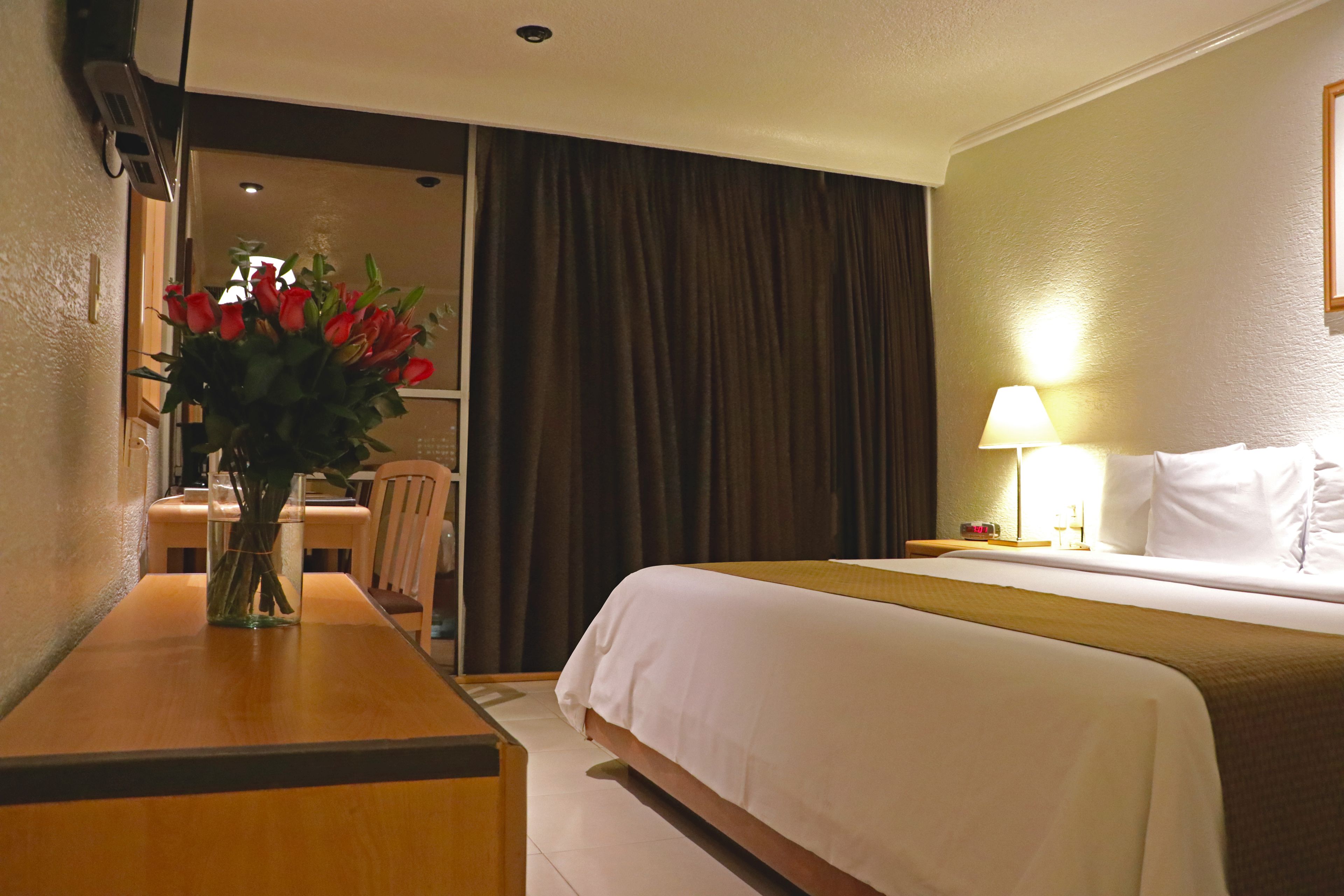 in-room safe, desk, blackout curtains, iron/ironing board