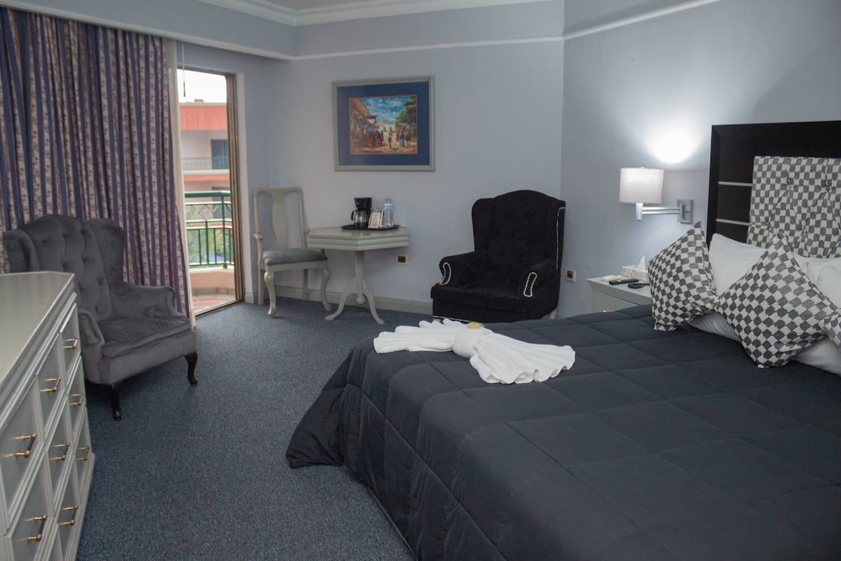 Superior kamer, 1 kingsize bed | 1 slaapkamer, luxe beddengoed, een strijkplank/strijkijzer, gratis wifi