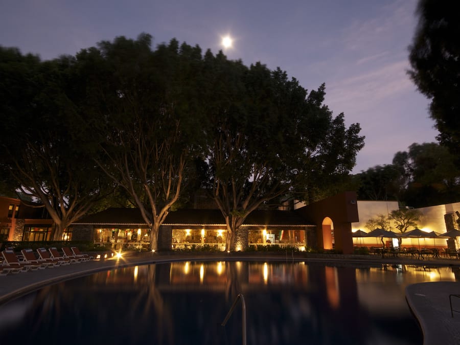 Vue depuis lâhĂ©bergement