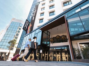 Overnatningsstedets facade