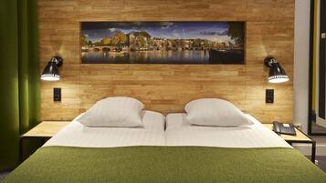 Comfort Room, 2 Twin Beds | Down comforters, in-room safe, desk, iron/ironing board