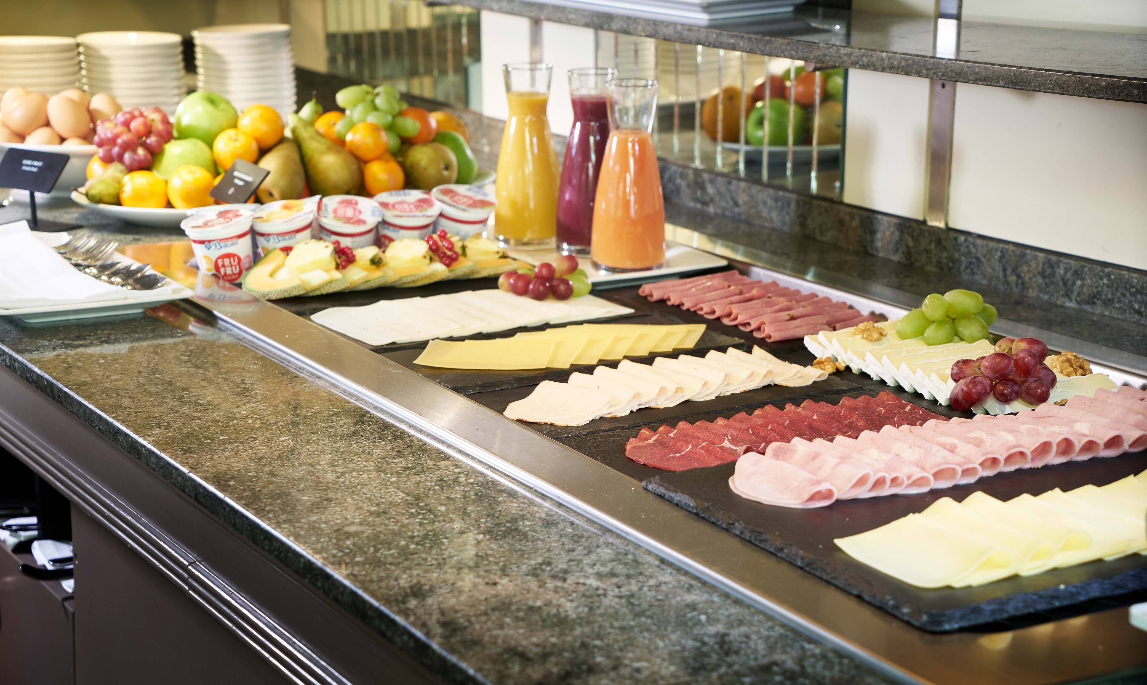 daily buffet breakfast (eur 19.50 per person)