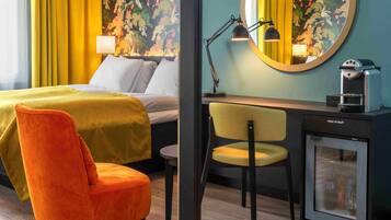 Hypo-allergenic bedding, minibar, in-room safe, individually decorated